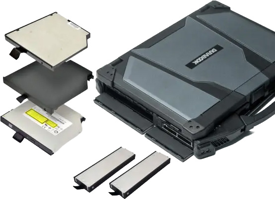 Tablette PC durci Durabook
                            Z14I - Stockage