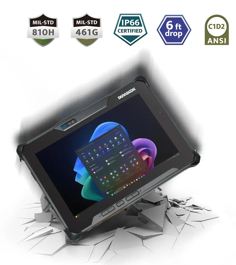 Tablette PC durci Durabook R10 - Robustesse